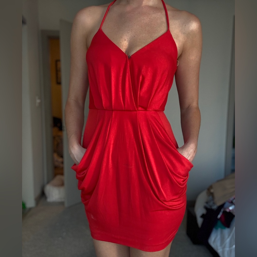 BCBGeneration Vibrant Red Mini Dress